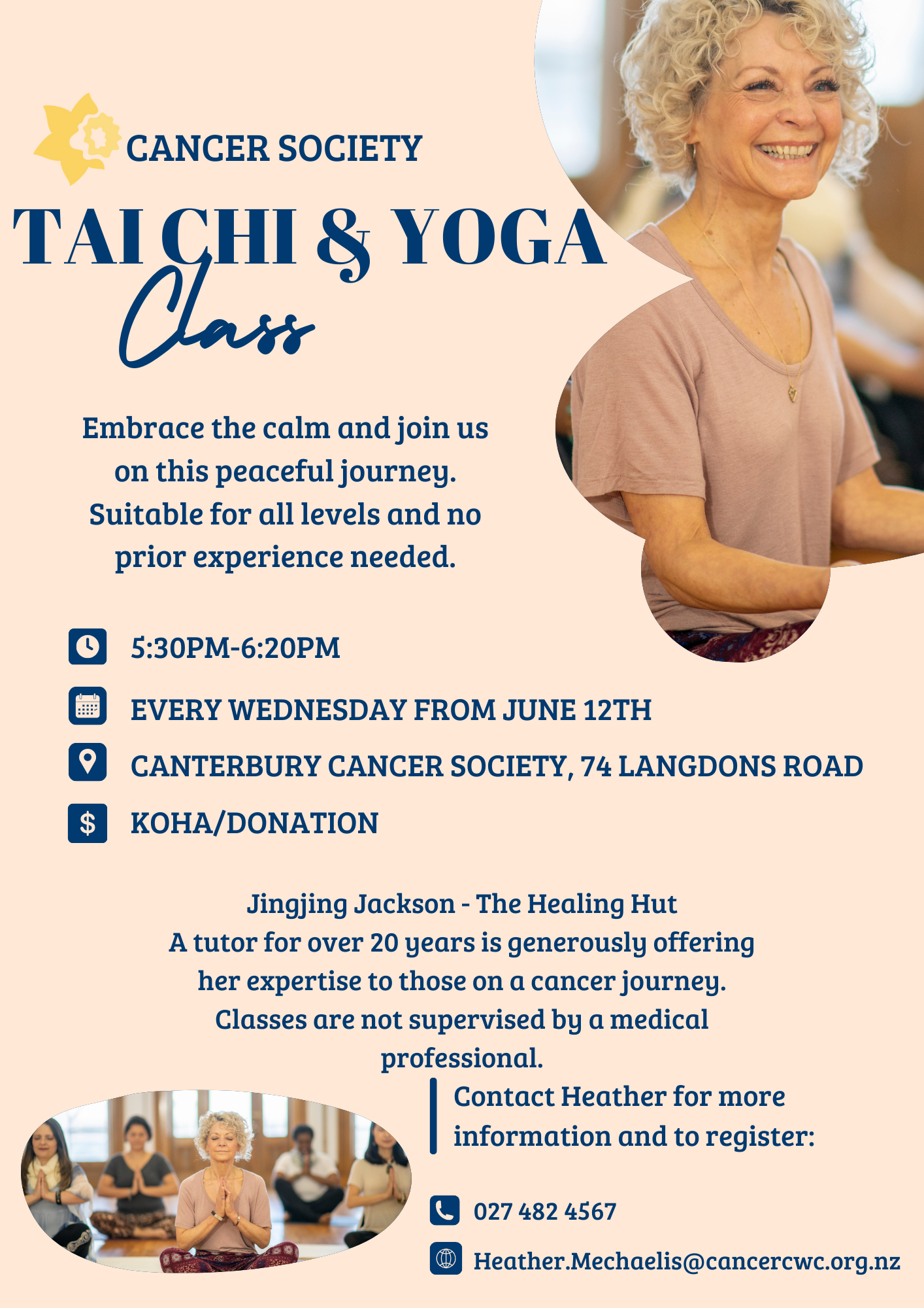 Tai Chi and Yoga Flyer May 2024